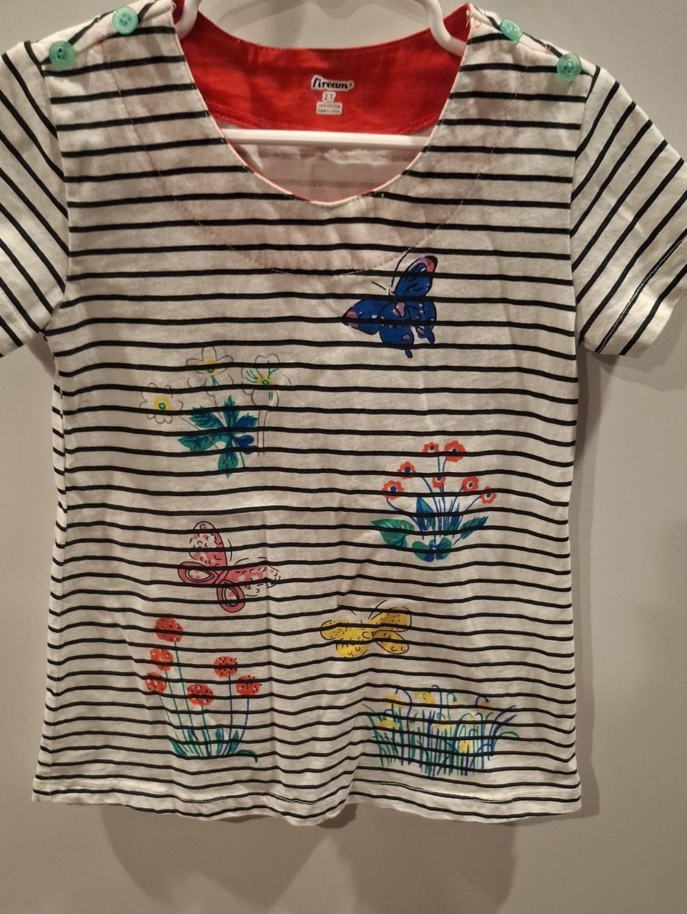 2T Flower/butterfly Dress